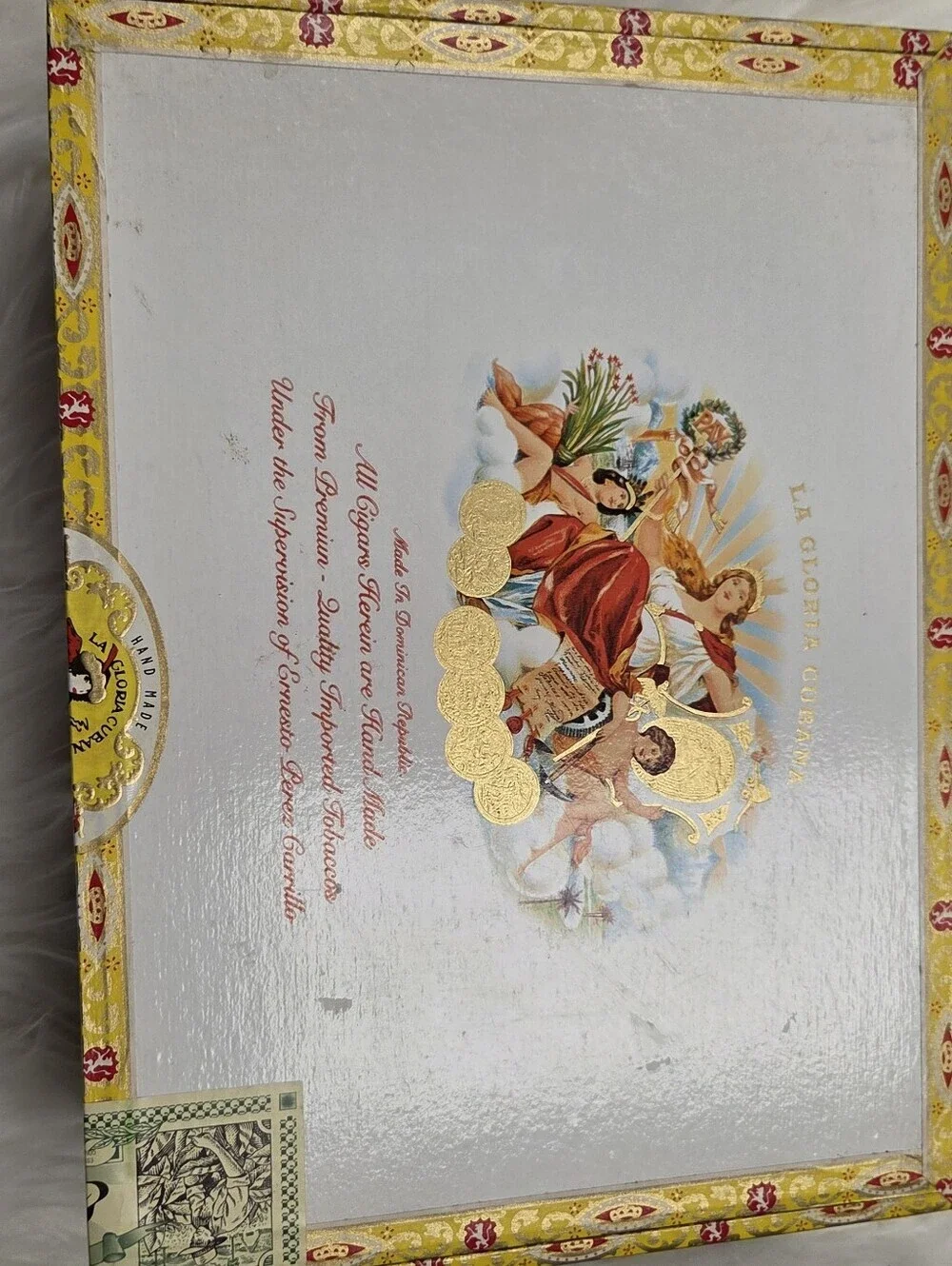 Punch Cigar Box & La Gloria Cubana Decorative Boxes - Black, White, Gold